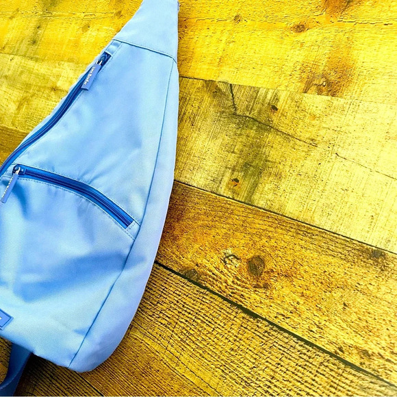 Vera Bradley Nylon Purple Large Sling Lightweight Backpack - Picture 3 of 8